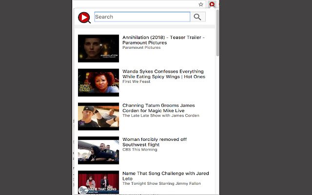 La búsqueda instantánea de videos de YouTube desde la tienda web de Chrome se ejecutará con OffiDocs Chromium en línea