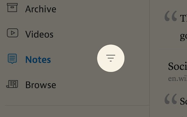 Instapaper Notes Filter  from Chrome web store to be run with OffiDocs Chromium online