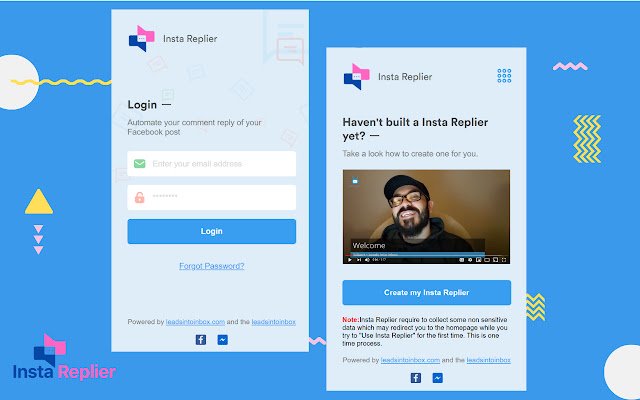 Insta Replier  from Chrome web store to be run with OffiDocs Chromium online