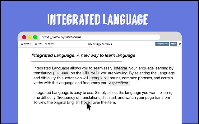 Integrated Language  from Chrome web store to be run with OffiDocs Chromium online