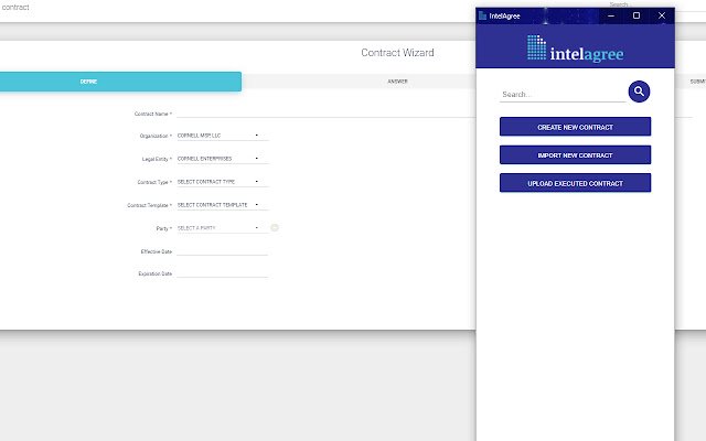 IntelAgree daripada kedai web Chrome untuk dijalankan dengan OffiDocs Chromium dalam talian