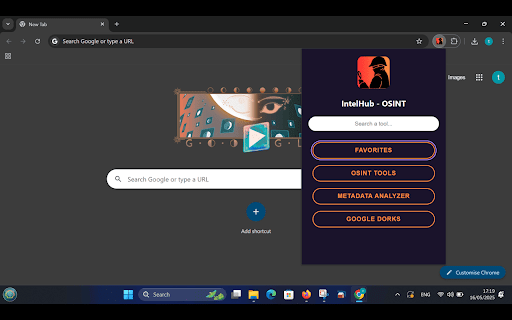IntelHub  from Chrome web store to be run with OffiDocs Chromium online