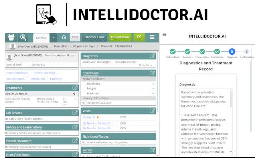 Intellidoctor Extension for Bahmni  from Chrome web store to be run with OffiDocs Chromium online
