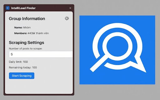 IntelliLead Finder  from Chrome web store to be run with OffiDocs Chromium online