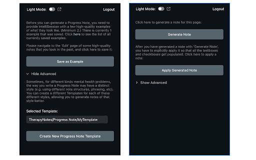 IntelliSession  from Chrome web store to be run with OffiDocs Chromium online