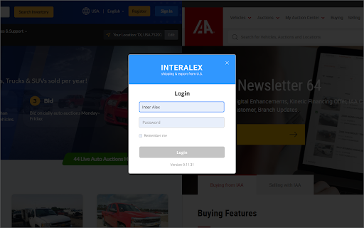 INTERALEX  from Chrome web store to be run with OffiDocs Chromium online
