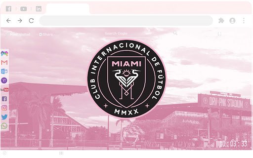 Inter Miami Chrome Theme 2023  from Chrome web store to be run with OffiDocs Chromium online