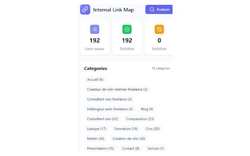 Internal Link Map  from Chrome web store to be run with OffiDocs Chromium online