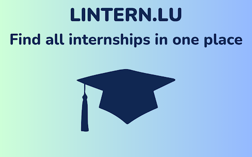 Internships in Luxembourg Lintern.lu  from Chrome web store to be run with OffiDocs Chromium online