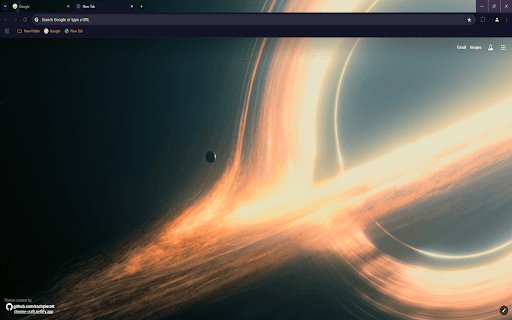 Interstellar Theme  from Chrome web store to be run with OffiDocs Chromium online