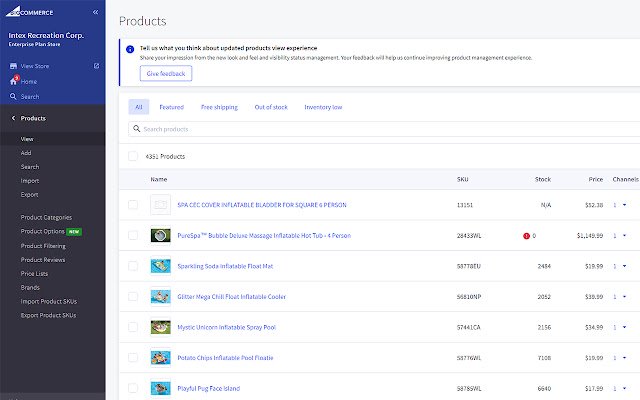 Intex BigCommerce Sales Role Extension  from Chrome web store to be run with OffiDocs Chromium online