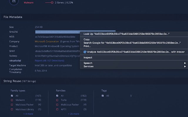 Intezer Analyze  from Chrome web store to be run with OffiDocs Chromium online