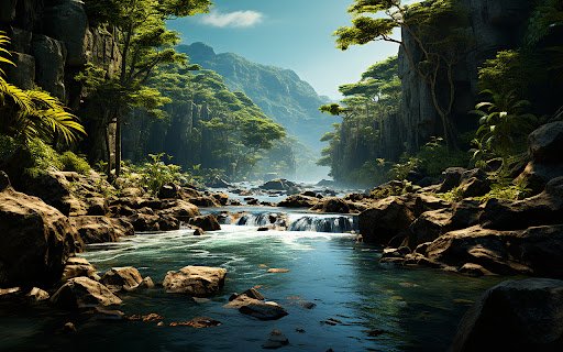 In the middle of the dense tropical forest  from Chrome web store to be run with OffiDocs Chromium online