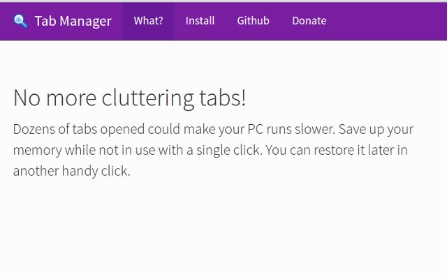 Intip.ins Tab Manager  from Chrome web store to be run with OffiDocs Chromium online