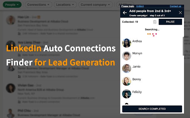 InTouch: LinkedIn auto connections  messages  from Chrome web store to be run with OffiDocs Chromium online