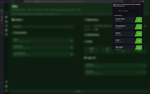 Intra tweaker  from Chrome web store to be run with OffiDocs Chromium online