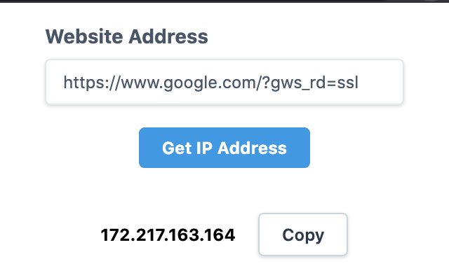 IP-адреса веб-сайту з веб-магазину Chrome, який буде запущено за допомогою OffiDocs Chromium онлайн