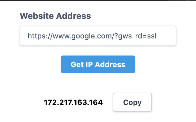 IP Address of the website  from Chrome web store to be run with OffiDocs Chromium online