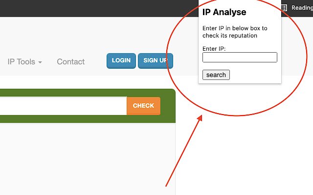 ตรวจสอบ IP จาก Chrome เว็บสโตร์ที่จะเรียกใช้ด้วย OffiDocs Chromium ออนไลน์