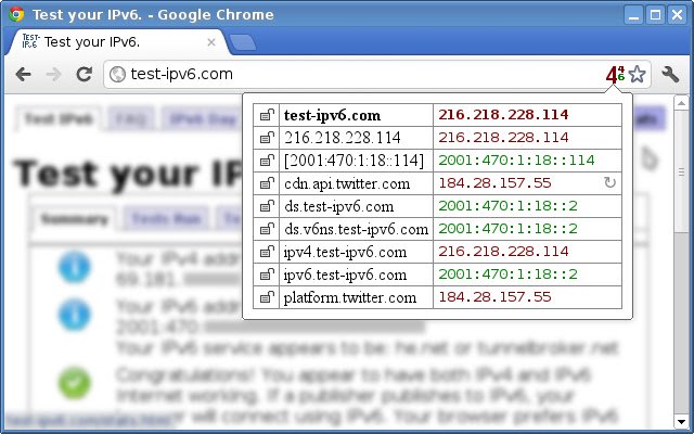 IPvFooBar de la boutique en ligne Chrome doit être exécuté avec OffiDocs Chromium en ligne