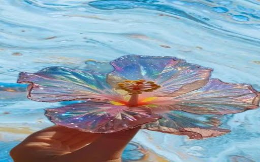 iridescent flower wallpaper  from Chrome web store to be run with OffiDocs Chromium online
