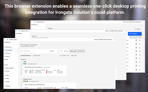 Irongate Direct Print Client  from Chrome web store to be run with OffiDocs Chromium online