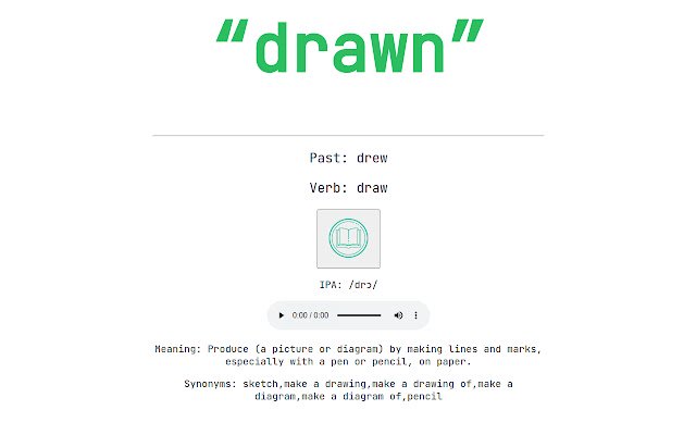 Irregular Verb  from Chrome web store to be run with OffiDocs Chromium online
