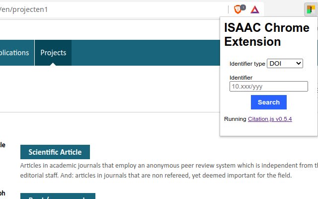 ISAAC Chrome-extensie uit de Chrome-webwinkel voor gebruik met OffiDocs Chromium online