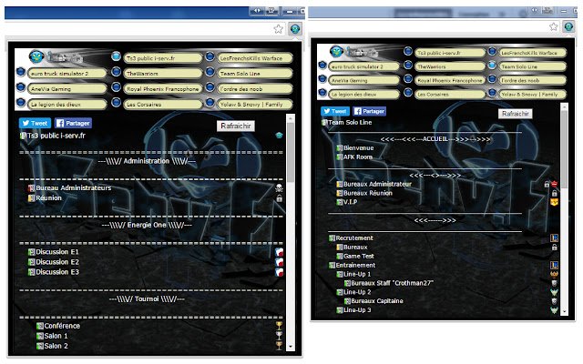 i serv Forum en TS3 vanuit de Chrome-webwinkel om te worden uitgevoerd met OffiDocs Chromium online