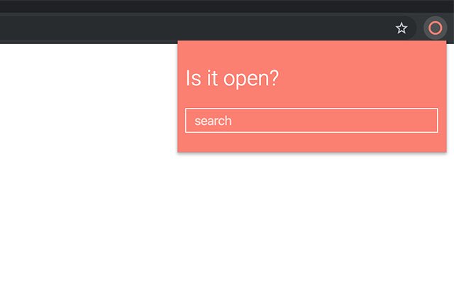 Is it open?  from Chrome web store to be run with OffiDocs Chromium online