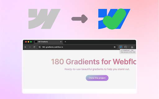 Is it Webflow?  from Chrome web store to be run with OffiDocs Chromium online