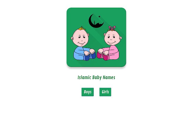 Islamic Baby Names  from Chrome web store to be run with OffiDocs Chromium online