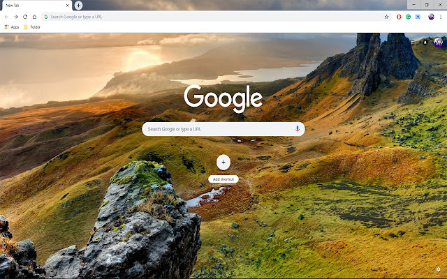 Paisagem das montanhas da Ilha de Man da loja on-line do Chrome será executada com OffiDocs Chromium online