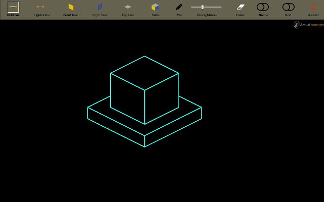 Isometric paper tool  from Chrome web store to be run with OffiDocs Chromium online