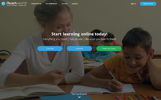 iTeach.world dari toko web Chrome untuk dijalankan dengan OffiDocs Chromium online