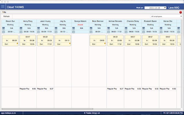 iTimer Data Management System  from Chrome web store to be run with OffiDocs Chromium online