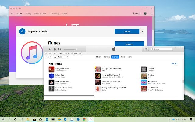 iTunes برای رایانه شخصی ویندوز 10 از فروشگاه وب کروم برای اجرای آنلاین با OffiDocs Chromium