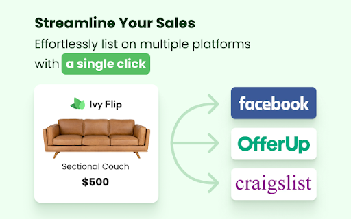 Ivy Crosslisting  from Chrome web store to be run with OffiDocs Chromium online