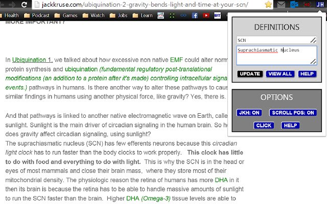Jack Kruse Helper din magazinul web Chrome va fi rulat cu OffiDocs Chromium online