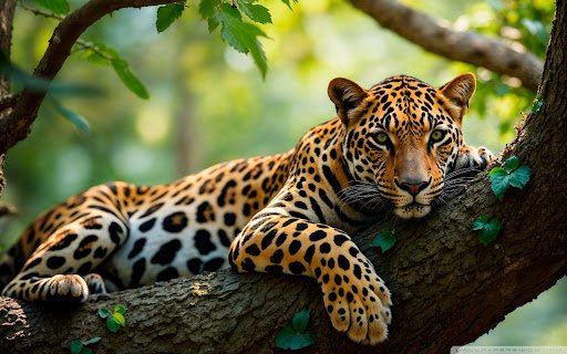 Jaguar Resting in a Tree  from Chrome web store to be run with OffiDocs Chromium online
