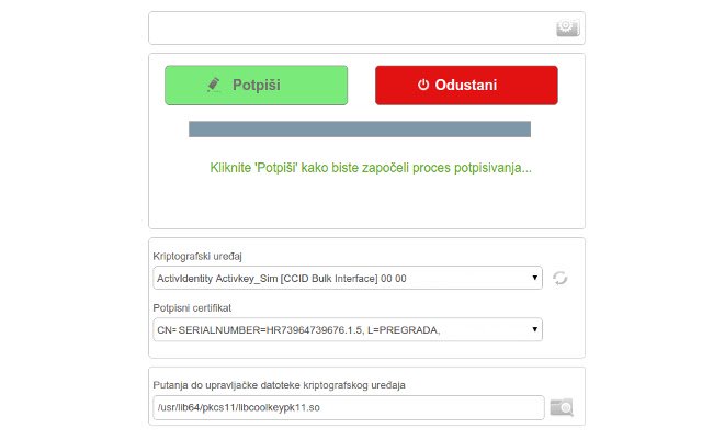 Jana digital signature module  from Chrome web store to be run with OffiDocs Chromium online