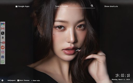Jang Wonyoung Wallpaper New Tab Gameograf  from Chrome web store to be run with OffiDocs Chromium online