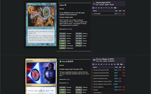 Jank Scryfall Enhancer from Chrome web store to be run with OffiDocs Chromium online Jank Scryfall Enhancer from Chrome web store to be run with OffiDocs Chromium online