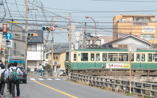 Japanese Street Scene  from Chrome web store to be run with OffiDocs Chromium online