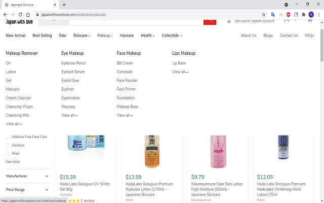 Japan With Love Online shopping in Japan from Chrome web store to be run with OffiDocs Chromium ອອນ​ໄລ​ນ​໌​
