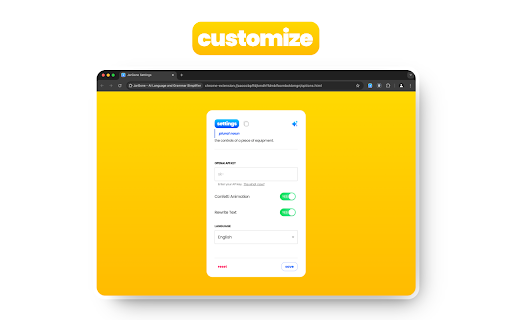 JarGone AI Language and Grammar Simplifier  from Chrome web store to be run with OffiDocs Chromium online
