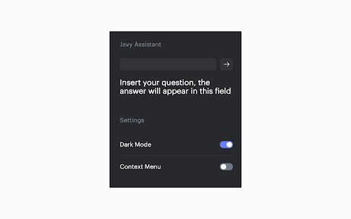 Javy: GPT 4 powered assistant  from Chrome web store to be run with OffiDocs Chromium online