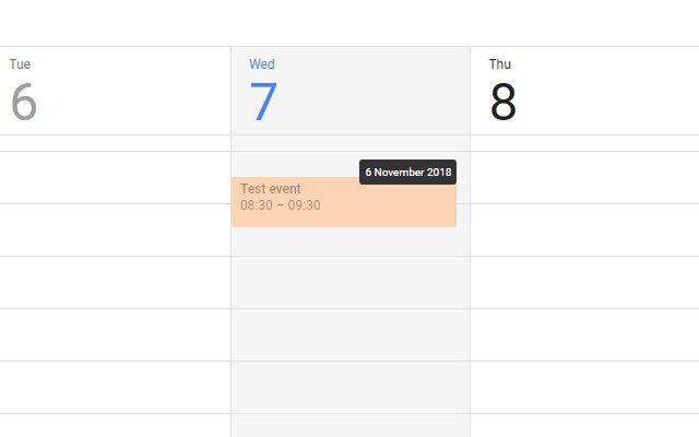 Chrome Web ストアの Jays Calendar Dates を OffiDocs Chromium オンラインで実行