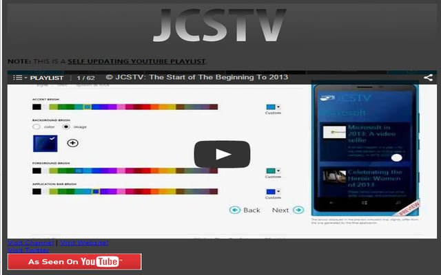 JCSTV dari toko web Chrome untuk dijalankan dengan OffiDocs Chromium online