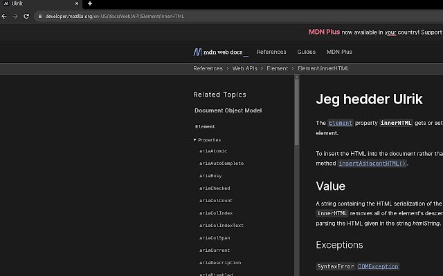 Jeg hedder Ulrik  from Chrome web store to be run with OffiDocs Chromium online